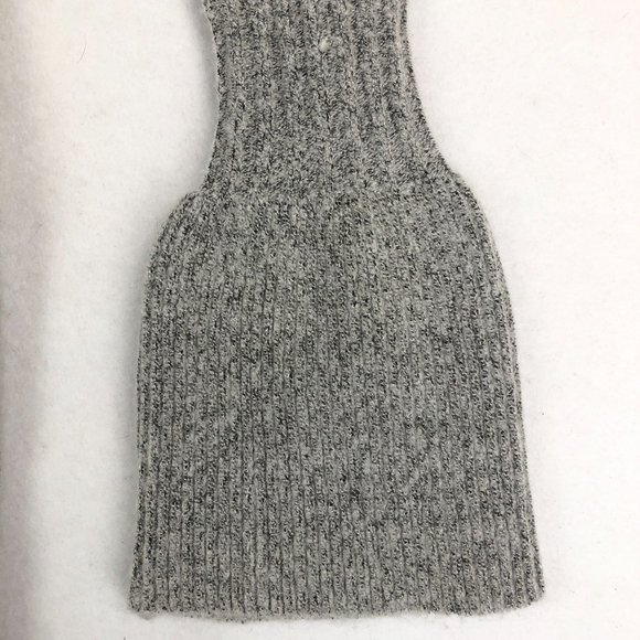 Romeo + Juliet Couture Women's Size Small Grey Knit Ruffle Sweater Mini Dress - Picture 3 of 10